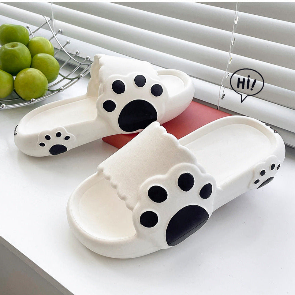 Cute Bear Claw Couple Slippers