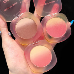 Cute Round Tri-color Gradient Girl Blush