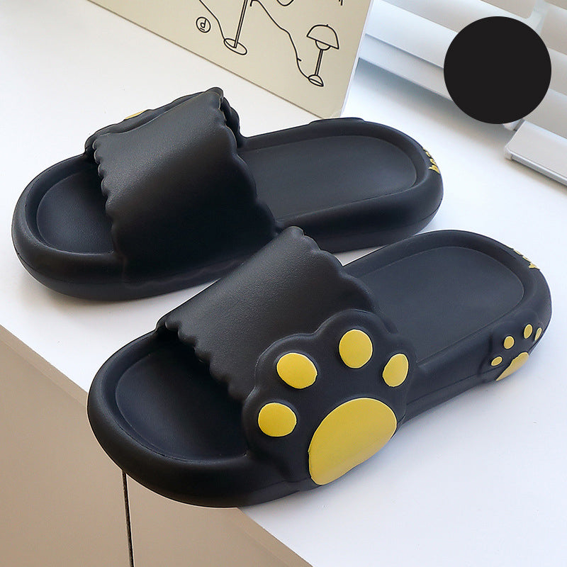 Cute Bear Claw Couple Slippers