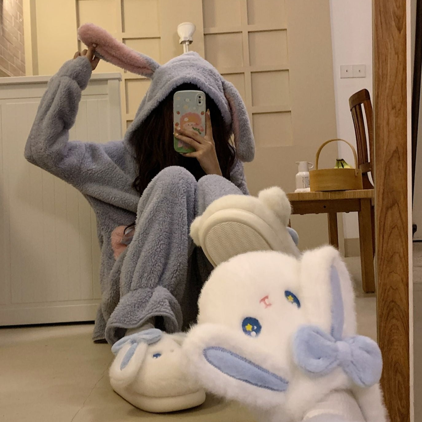 Cute Bunny Plush Slippers