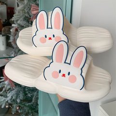 Summer Cute Bunny Stripe Slippers