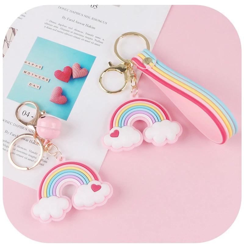 Cute Rainbow Keychain