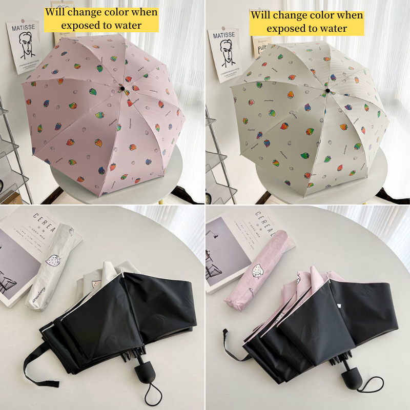 Kawaii Color-Changing Sun Rain Umbrella