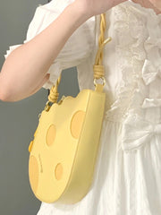 Creamy Yellow Cheese Shoulder Bag