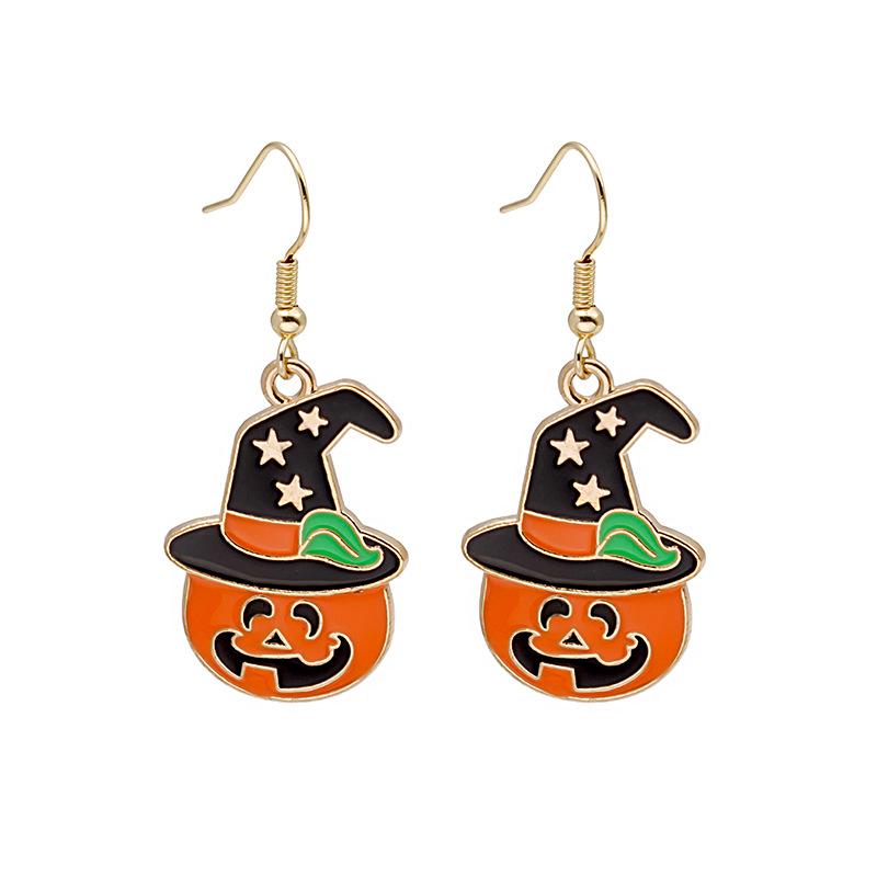 Halloween Pumpkin Mage Earrings