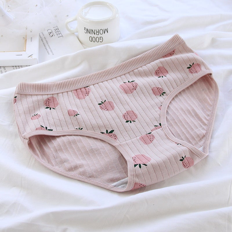 Cute Strawberry Lattice Panties