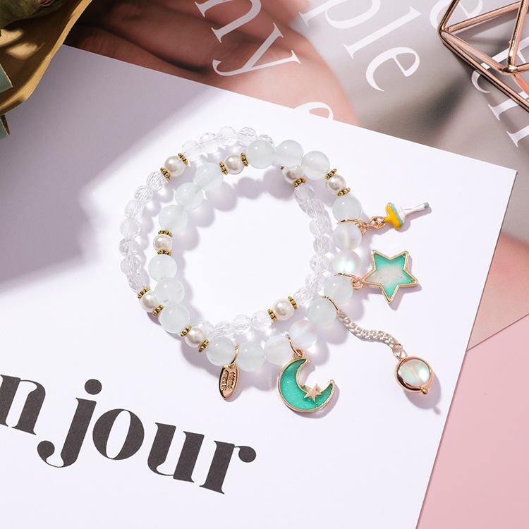 Stars Moon Luminous Bead Bracelet