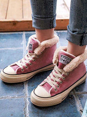 Fashion Warm Fuzzy Plush Sneakers