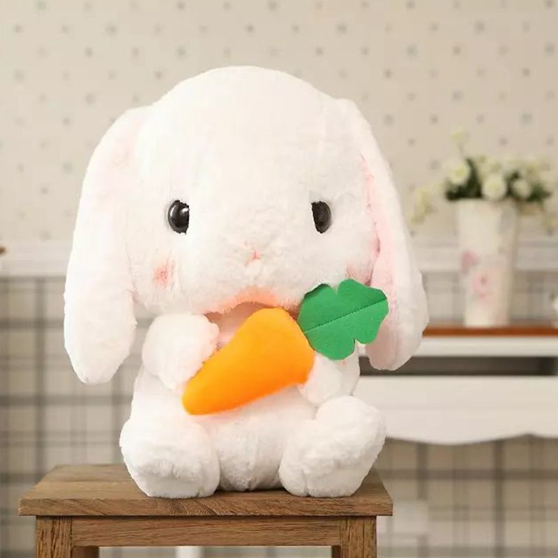 75cm Big Lop-eared Rabbit Baby Accompany Sleep Plush Doll Kawaii Bunny Rabbit Stuffed Toys Creative Birthday Christmas Gift