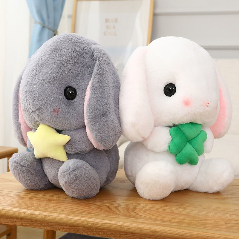 75cm Big Lop-eared Rabbit Baby Accompany Sleep Plush Doll Kawaii Bunny Rabbit Stuffed Toys Creative Birthday Christmas Gift