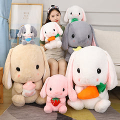 75cm Big Lop-eared Rabbit Baby Accompany Sleep Plush Doll Kawaii Bunny Rabbit Stuffed Toys Creative Birthday Christmas Gift