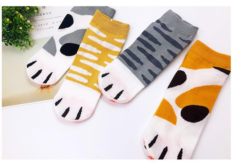 Cartoon Cat Paw Socks