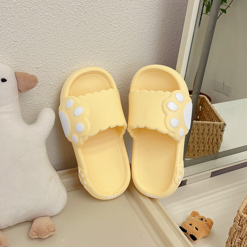 Cute Bear Claw Couple Slippers