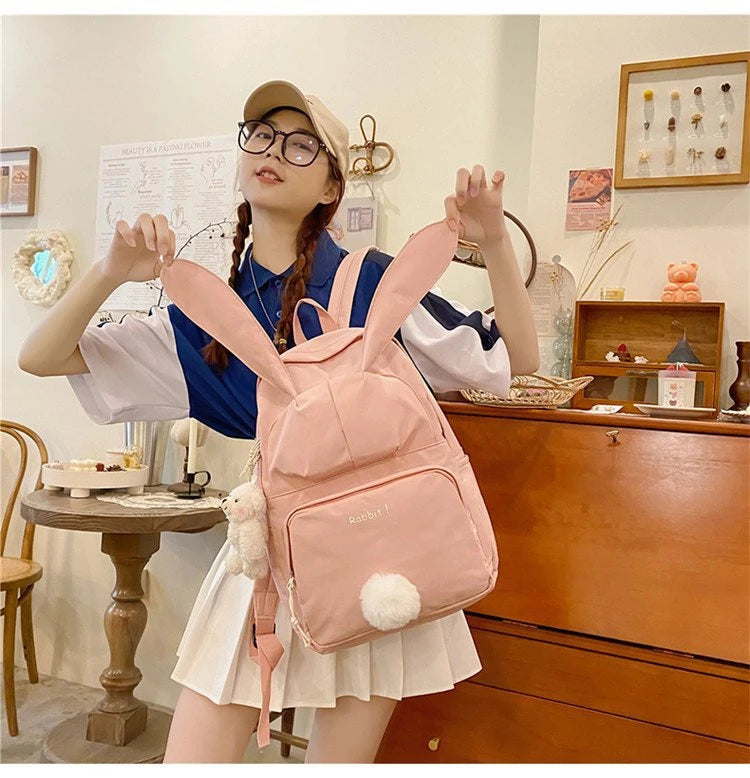 Funny Character Bunny Ears Backpack