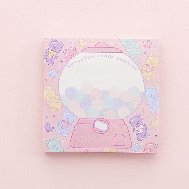 Pink Girl Sweetheart Candy Sticky Note