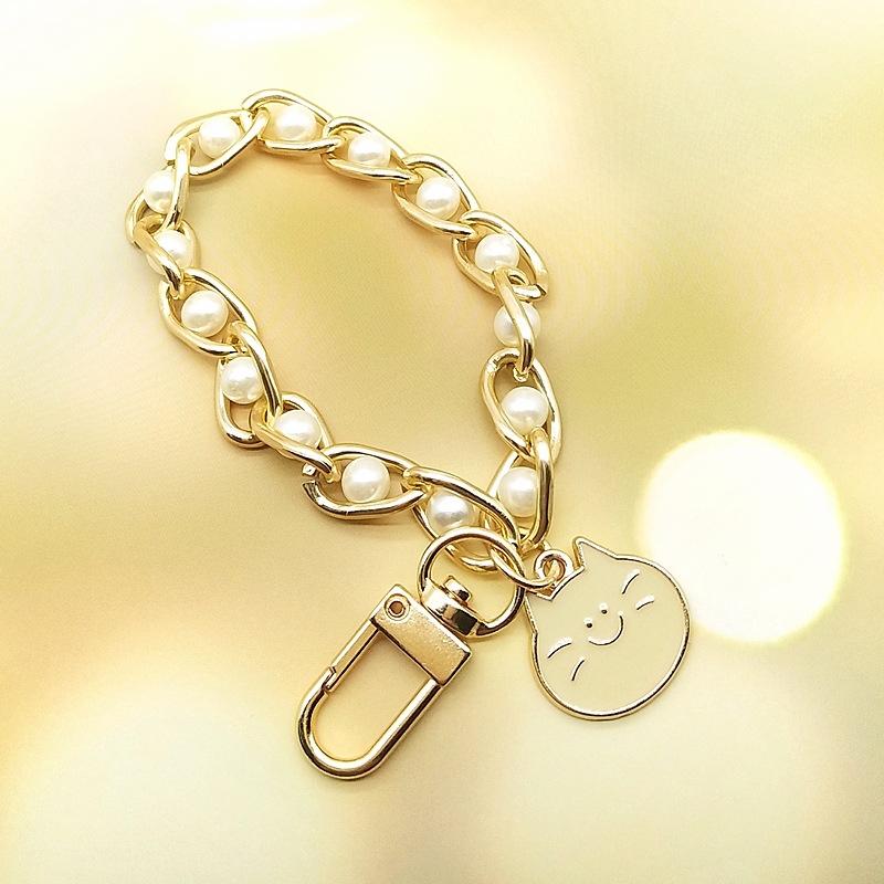 Pearls Alloy Keychain