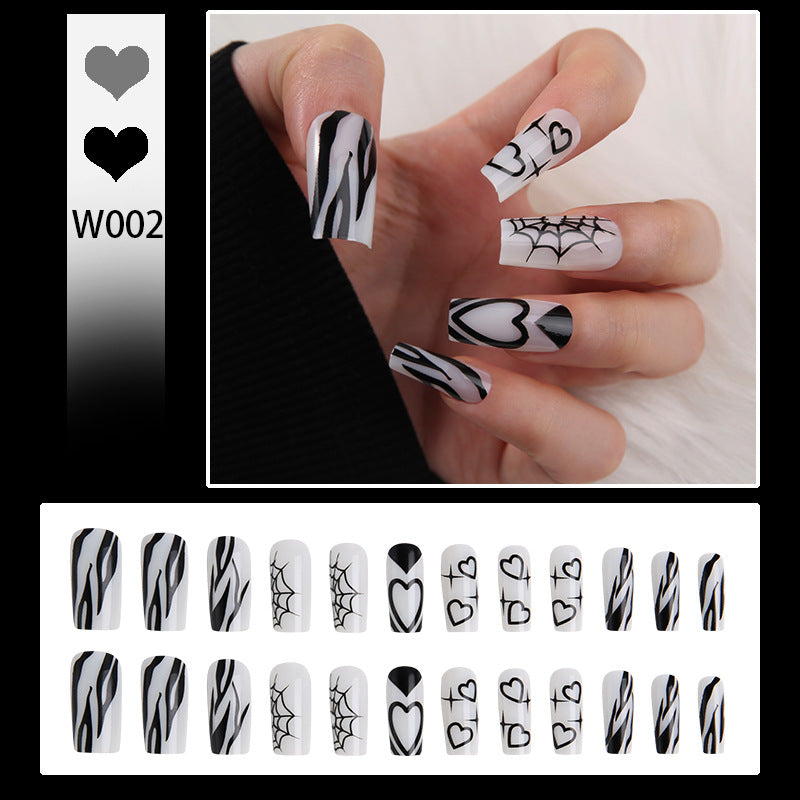 【W002】Halloween Wearable Nails Finished Manicure