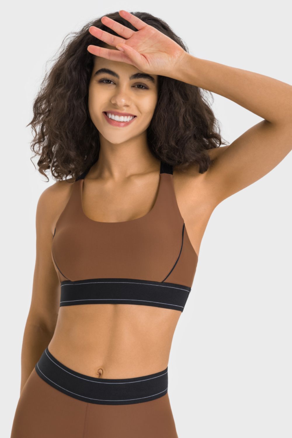 No Underwire Cropped Active Bra