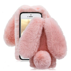 Rabbit Ear Plush Phone Case