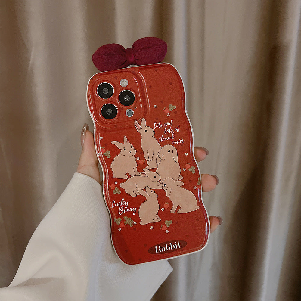 Cute Rabbit Bowknot Phone Case