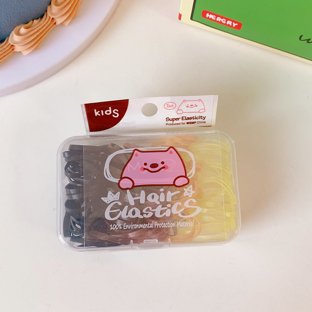 Cute Jelly Candy Boxed Hair Rubber Band