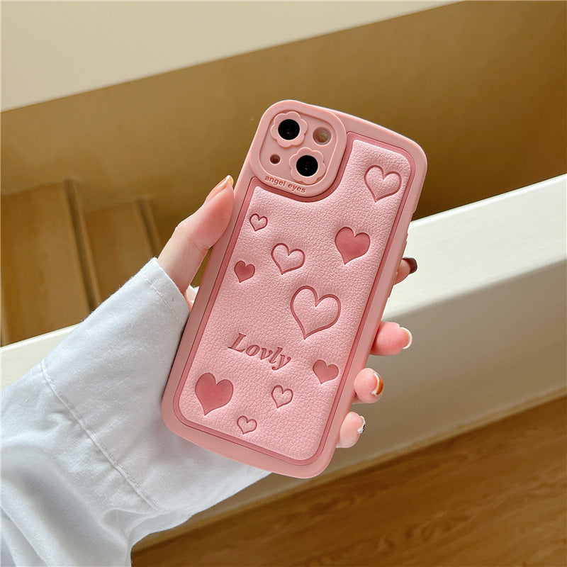 Girly Pink Heart Phone Case