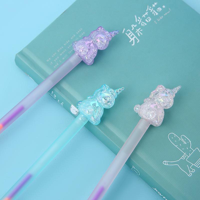 Crystal Unicorn Gel Pen-3pcs