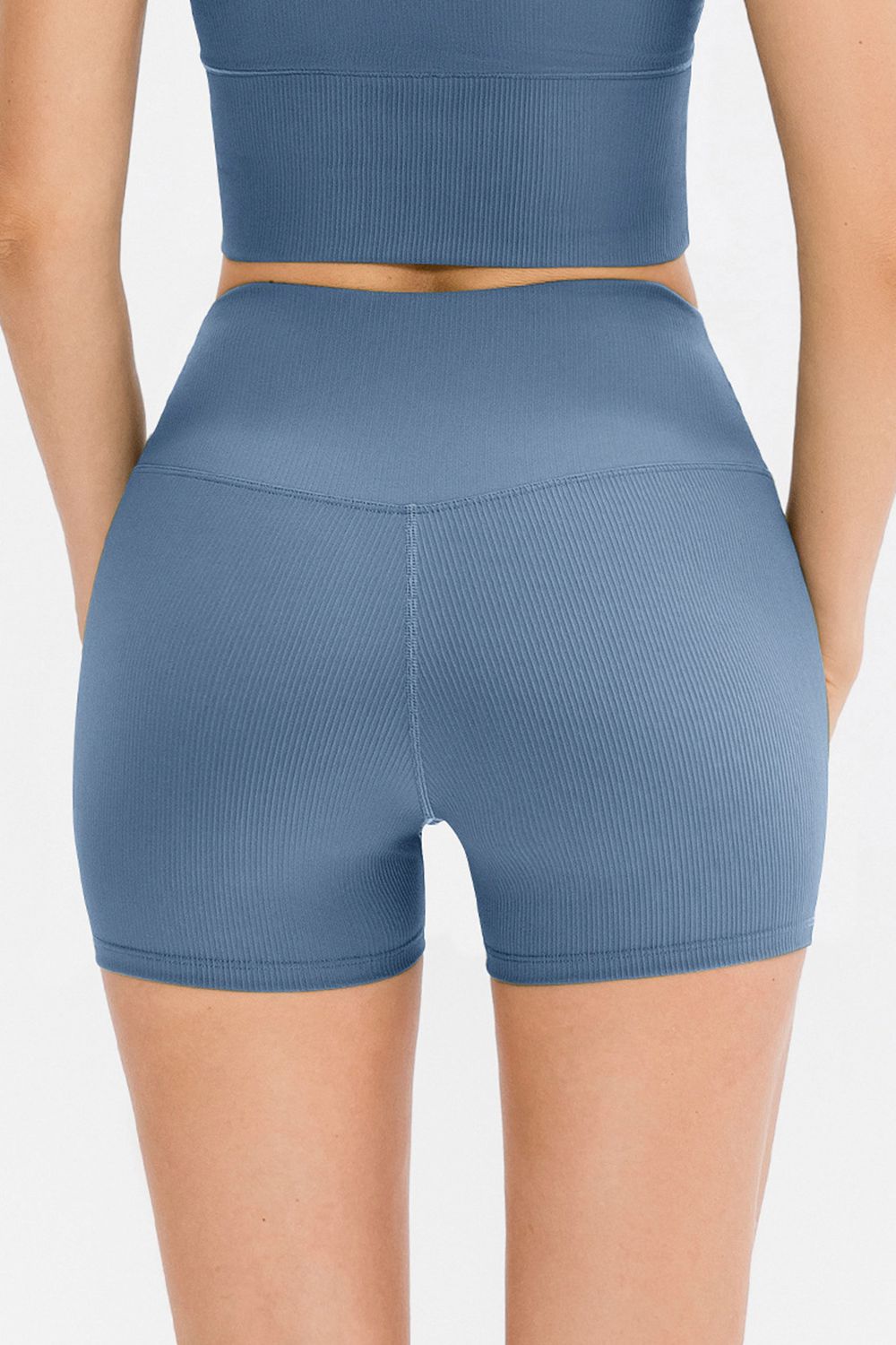 Slim Fit Wide Waistband Shorts