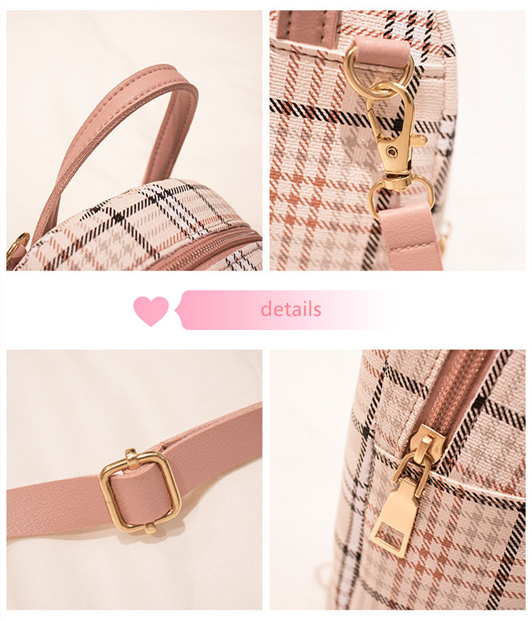 Cute Mini Plaid Shoulder Bag