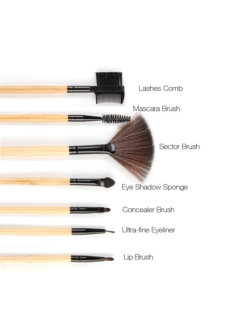 32Pcs Print Logo Makeup Brushes Professional