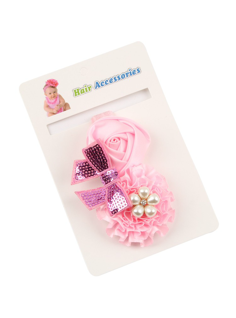 Baby Girls Flower Headband Rose Pearl Hair Accessories