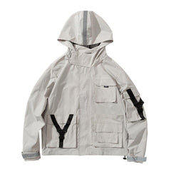 Retro Hooded Workwear Jacket