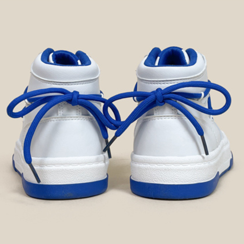 Cute Lightning Bear Casual High Top Skate Shoes