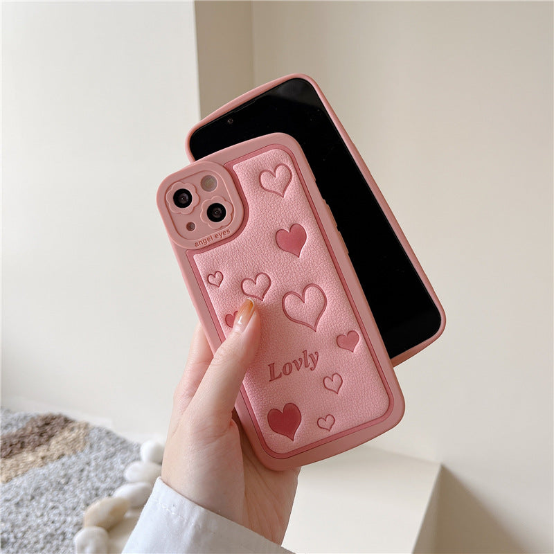 Girly Pink Heart Phone Case