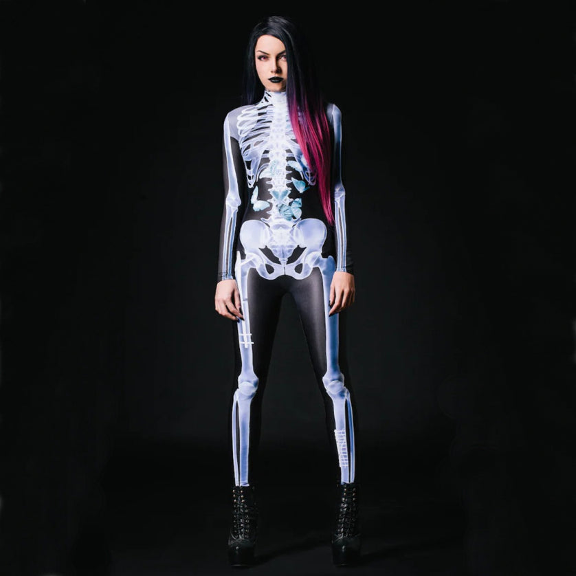 Halloween Sexy Skeleton Bodysuit