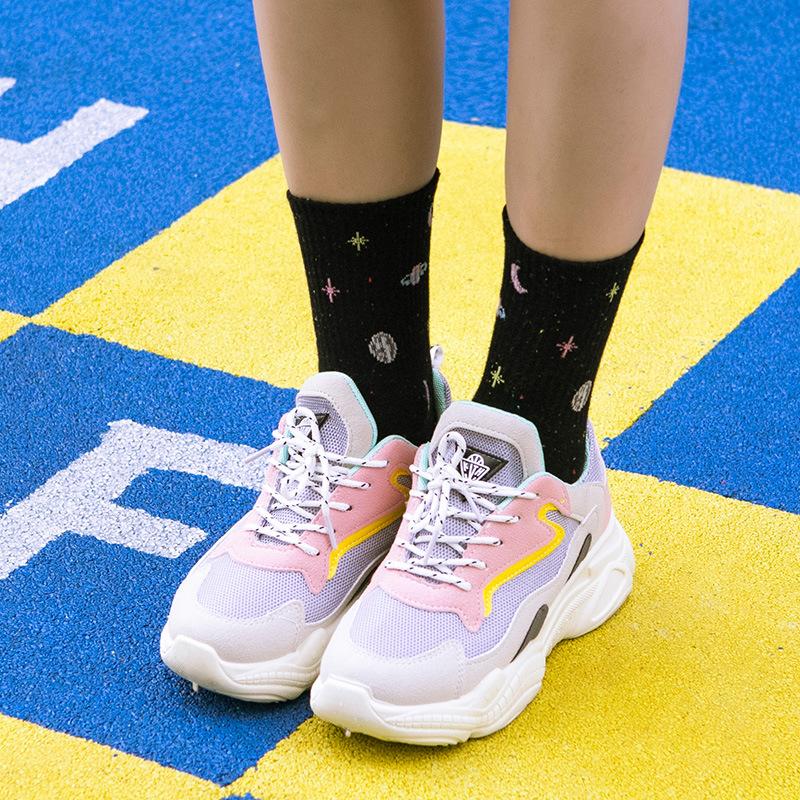 Moon Planet Socks