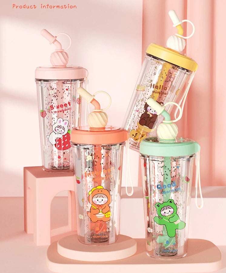 Trendy Cute Straw Cup