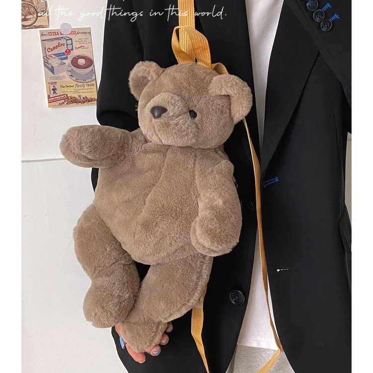 Cartoon Plush Bear Backpack