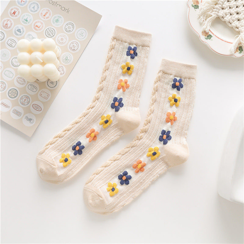 Colorful Flowers Socks