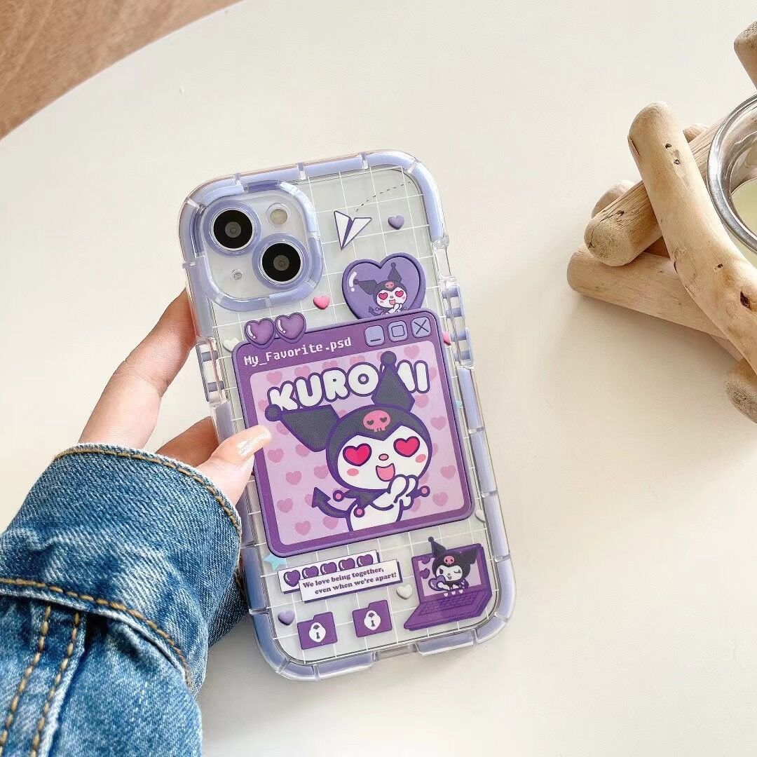 Cute Cartoon Luminous Border Phone Case