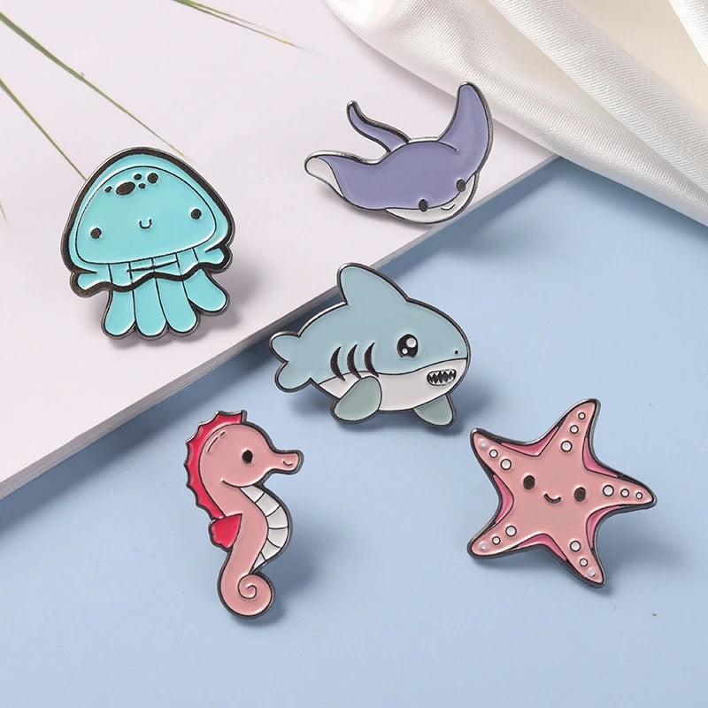 Animal Octopus Starfish Pins