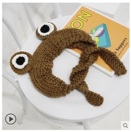 Big Eyes Frog Wool Knitted Hat