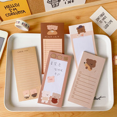 Chocolate Bear Sticky Notes