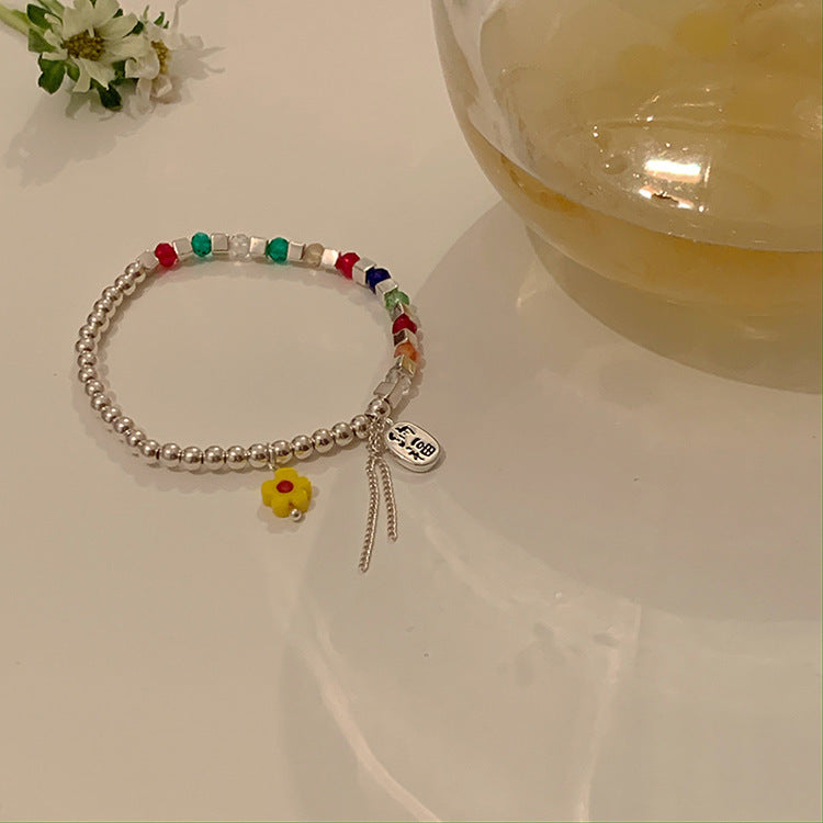 Colorful Crystal Beaded Bracelet