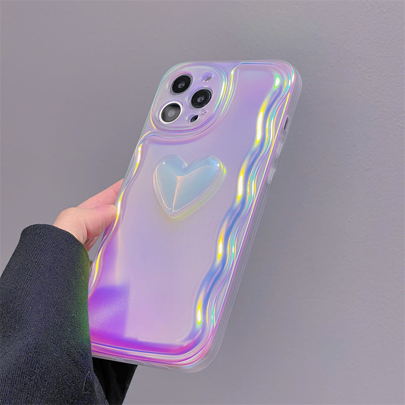 Laser Three-dimensional Love Phone Case