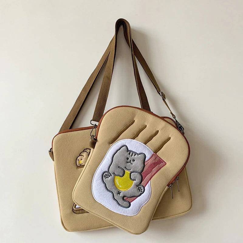 Toast Cat Ipad Laptop Bag