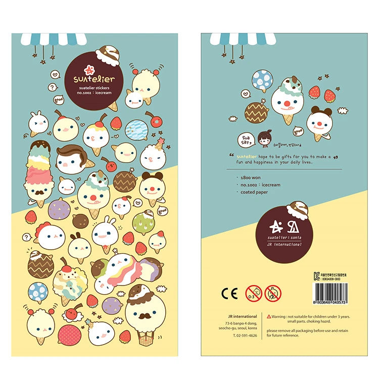 Cute Ice Cream Sticker