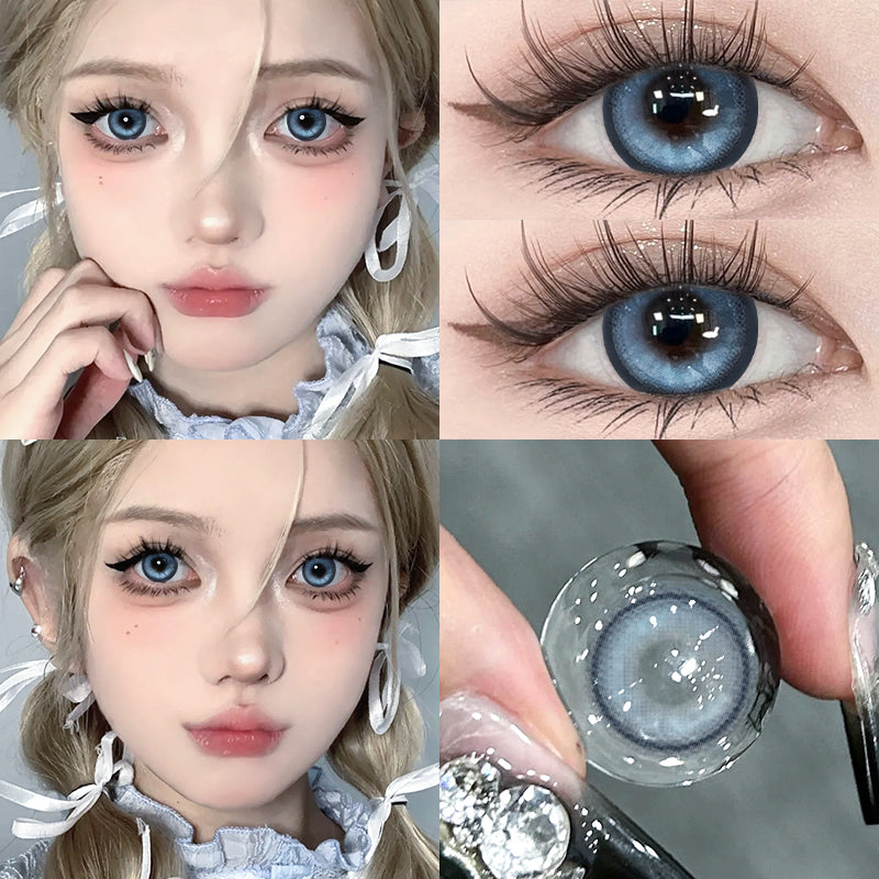 Ice Lake Blue 14.5mm Contact Lenses(6months wear)