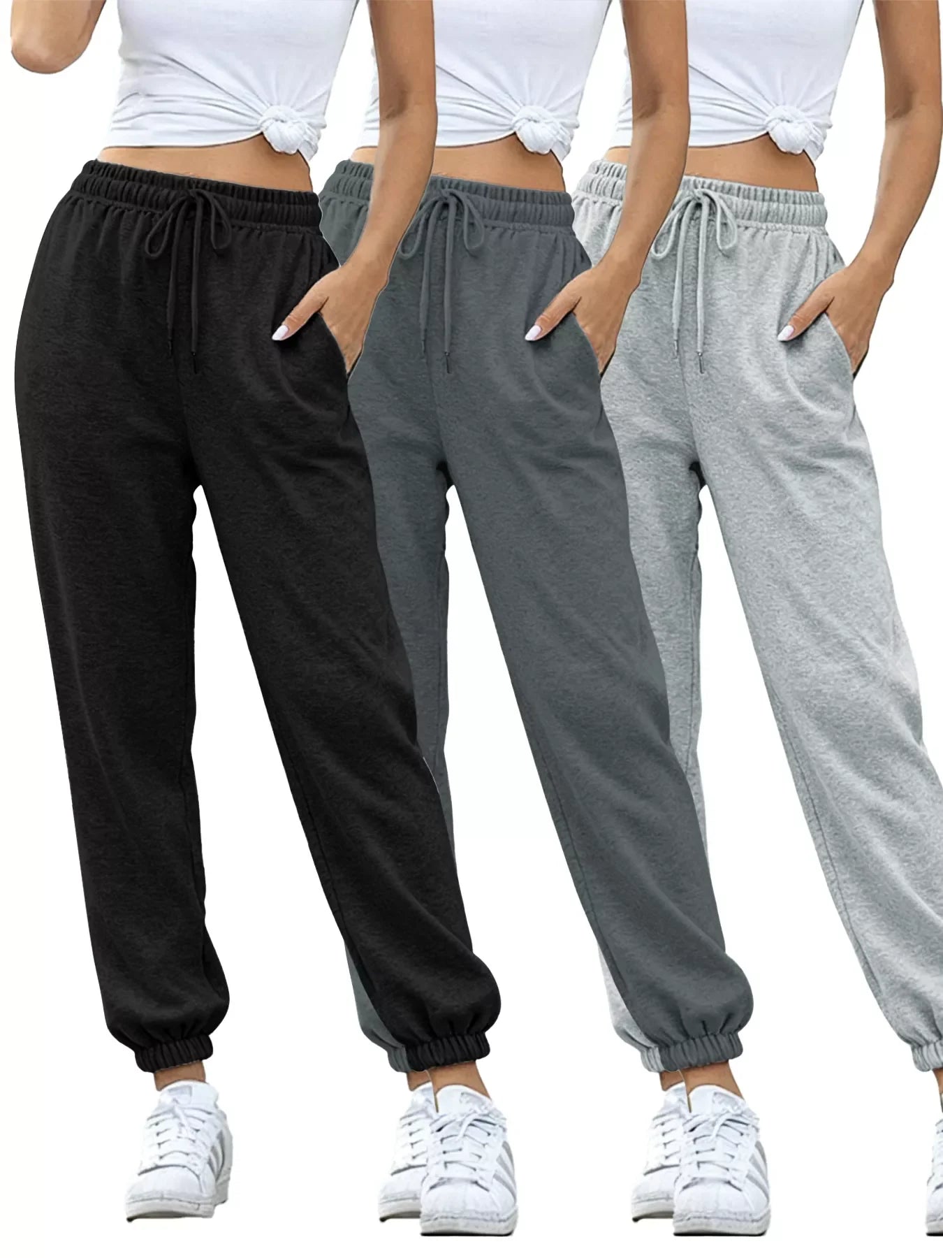 3 Piece Joggers pants with Pockets