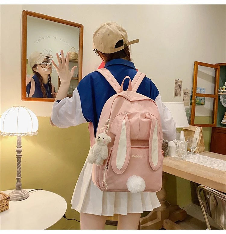 Funny Character Bunny Ears Backpack